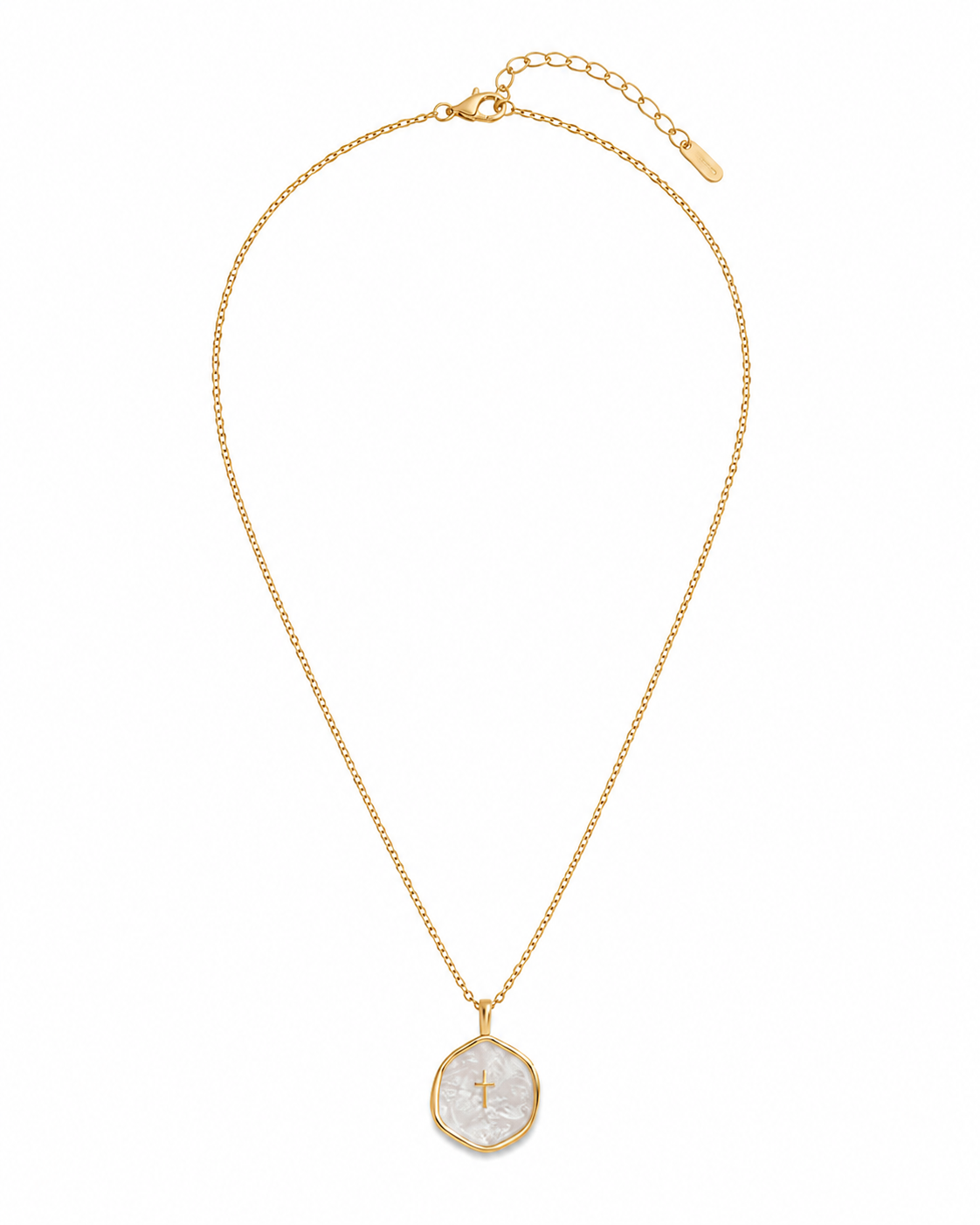 Mother Of Pearl Cross Medallion