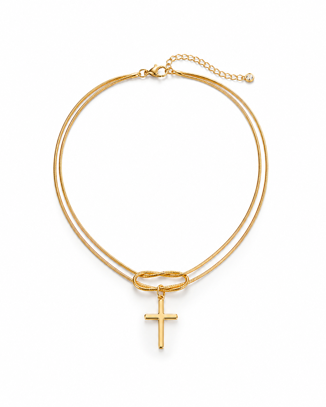 Knotted Cross Bracelet