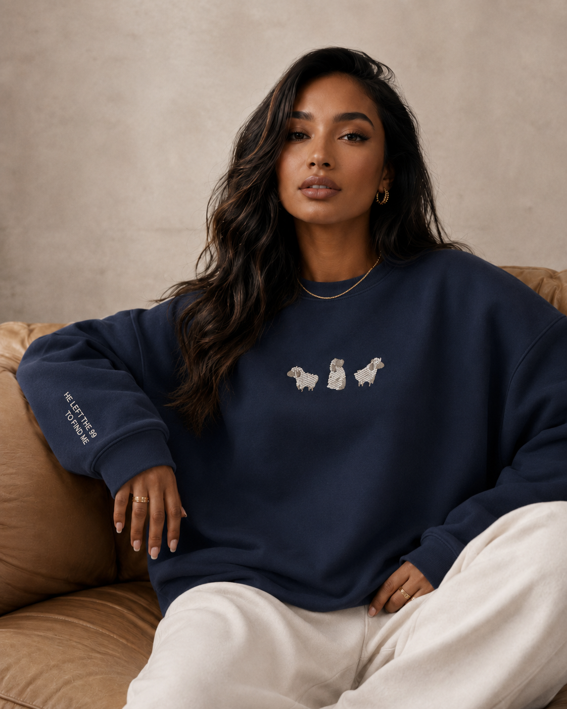 He Left The 99 Sheep Crewneck